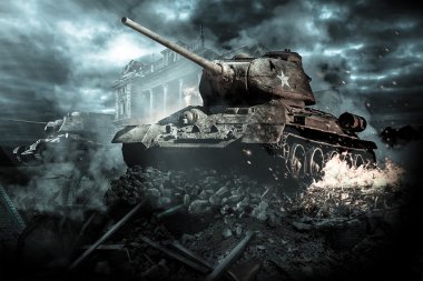 Bölgede iki tankını yok