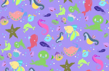 Denizaltı dünya. Seamless modeli