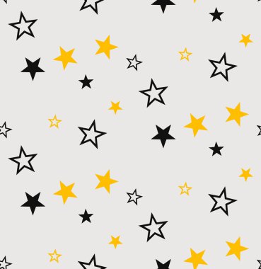 Stars seamless pattern. Vector illustration clipart