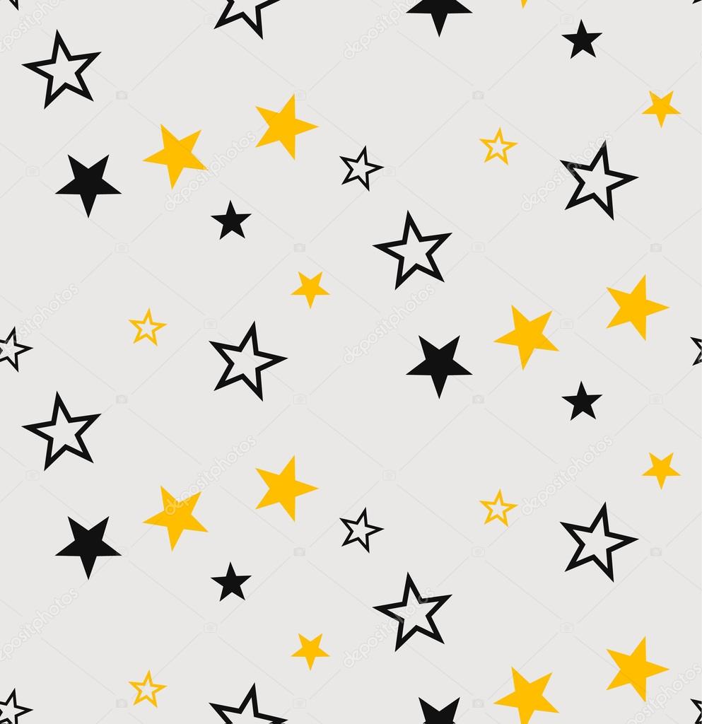 Stars seamless pattern. Vector illustration