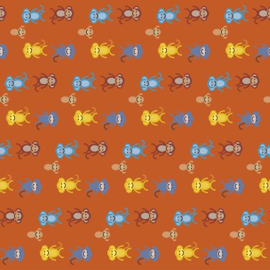 Komik maymun. Seamless modeli