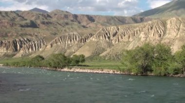 Güzel Kırgızistan manzara