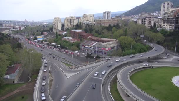 Traffic drives across Hero Square — Stock Video