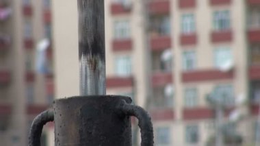 Eski bir petrol eşeği yakın çekim