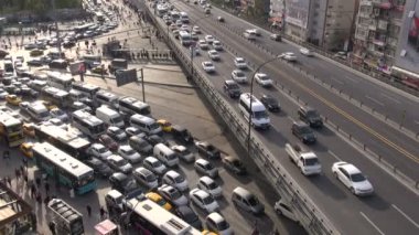 İstanbul'da büyük trafik sıkışıklığı