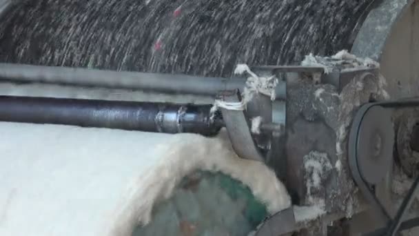 Machine used to clean cotton — Stock Video