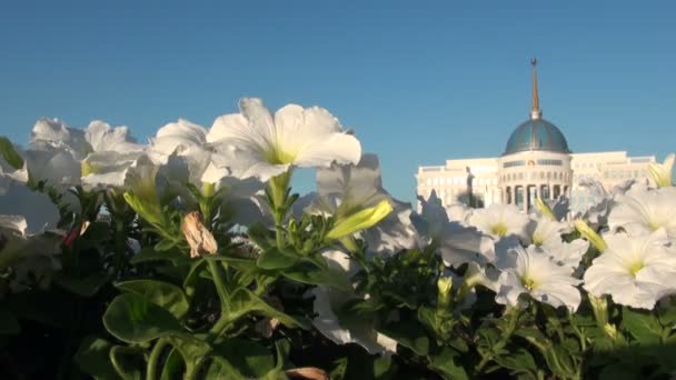 O palácio presidencial em Astana . — Vídeo de Stock