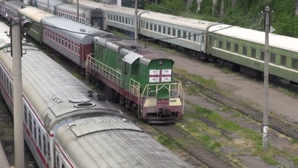 Tiflis tren istasyonu — Stok video