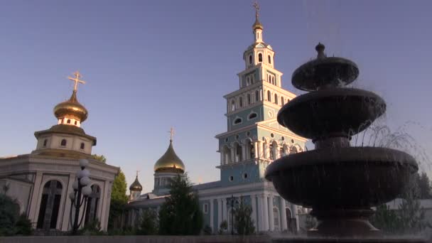 Una chiesa ortodossa russa a Tashkent . — Video Stock