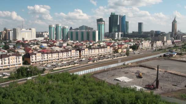 Cantiere ad Astana — Video Stock