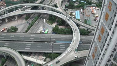 Guangzhou kavşakta trafik