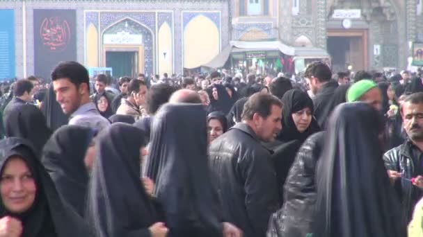 Fatima Zahra heiligdom in Qom — Stockvideo