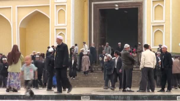 Mosquée Id Kah à Kashgar . — Video