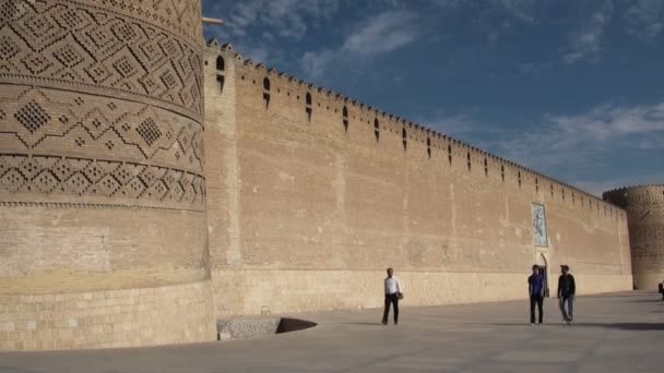 Fortress and city walls in Iran — Stock Video