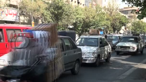 Verkehr in Teheran City — Stockvideo