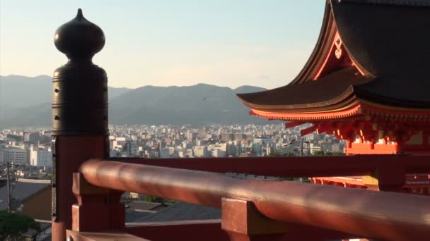 Kiyomizu ναός που βρίσκεται στο Κυότο — Αρχείο Βίντεο