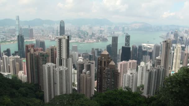 Victoria Peak in Hong Kong — Stockvideo