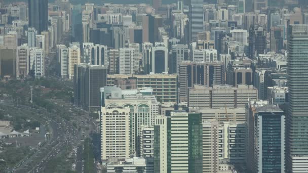 Wunderschöne Skyline von Abu Dhabi — Stockvideo