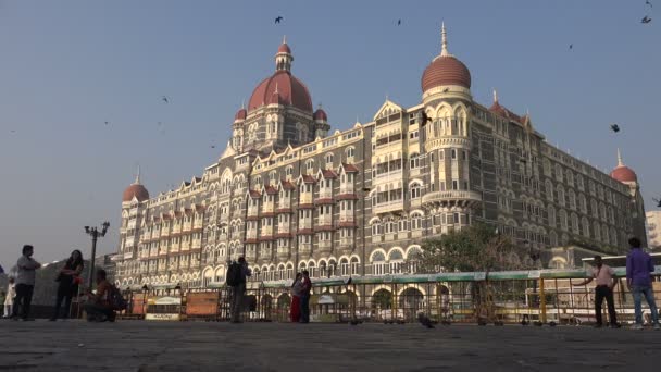 Mumbai'deki Taj Mahal Oteli — Stok video