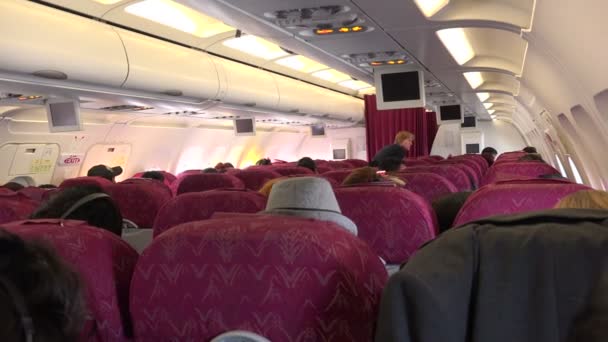 Cabina Qatar Airways — Videoclip de stoc