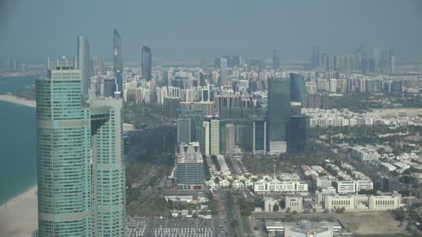 Splendido skyline di Abu Dhabi — Video Stock