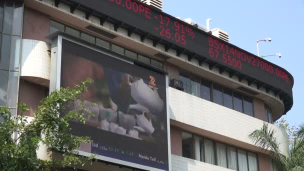 Styrelsen vid Bombay Stock Exchange — Stockvideo