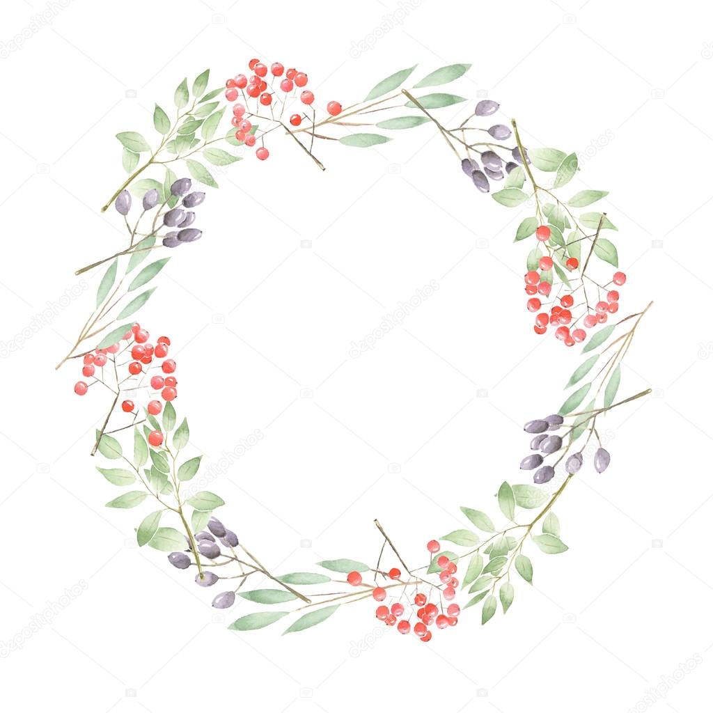 Wreath of twigs and berries