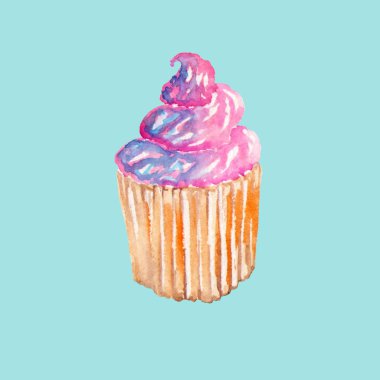 lezzetli muffin krema ile