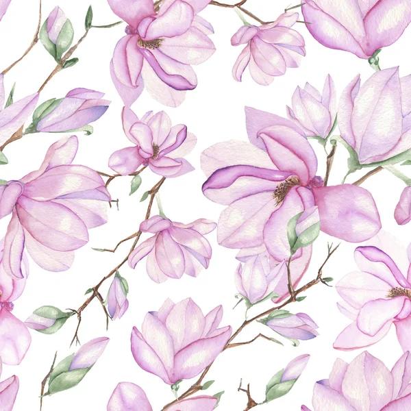 Pattern with magnolias — Stock Image Pattern with magnolias Royalty Free Stock Photos