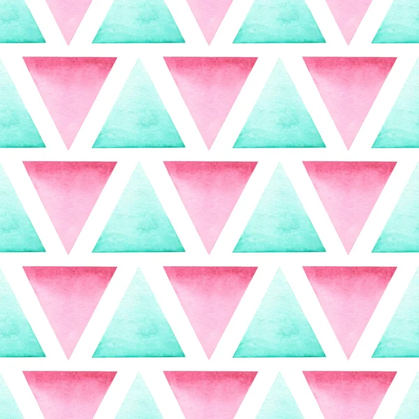 Seamless geometric pattern with bright triangles — Stock Photo, Image