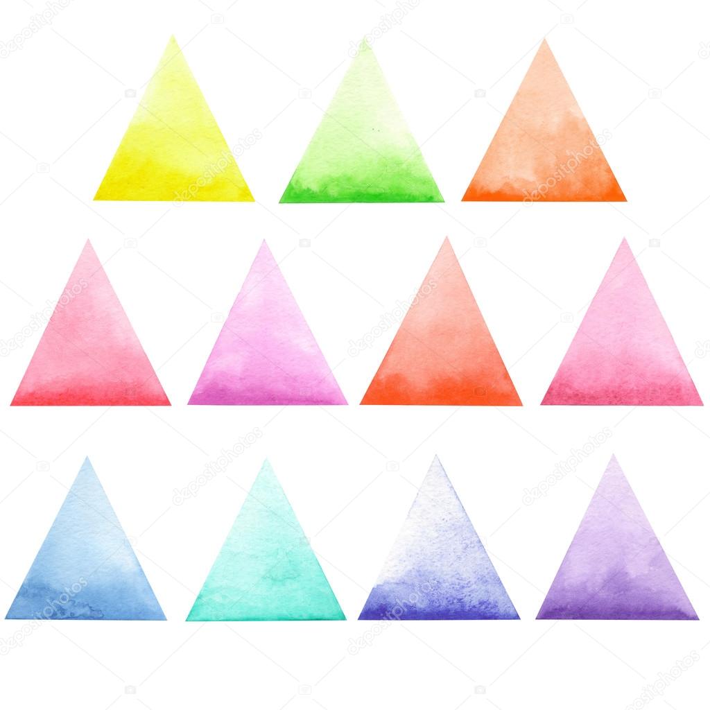 Set of colored triangles