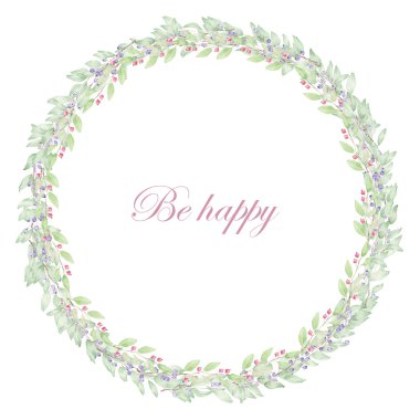 Çelenk kırmızı ve yaban mersini