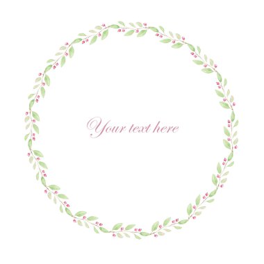 Çelenk kırmızı yaban mersini