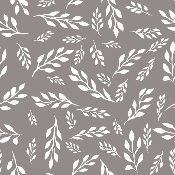 Gri bir arka plan üzerinde beyaz dalları ile bicolor sorunsuz çiçek desenli