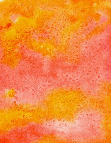 Watercolor colorful bright orange background — Stock Photo, Image