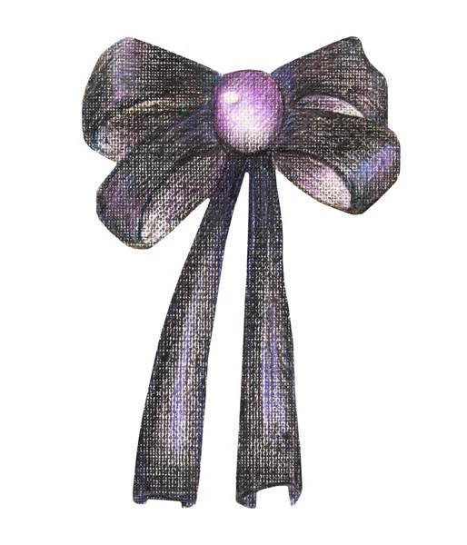 색연필 어두운 자주색 나비 그림 색칠 — 스톡 사진