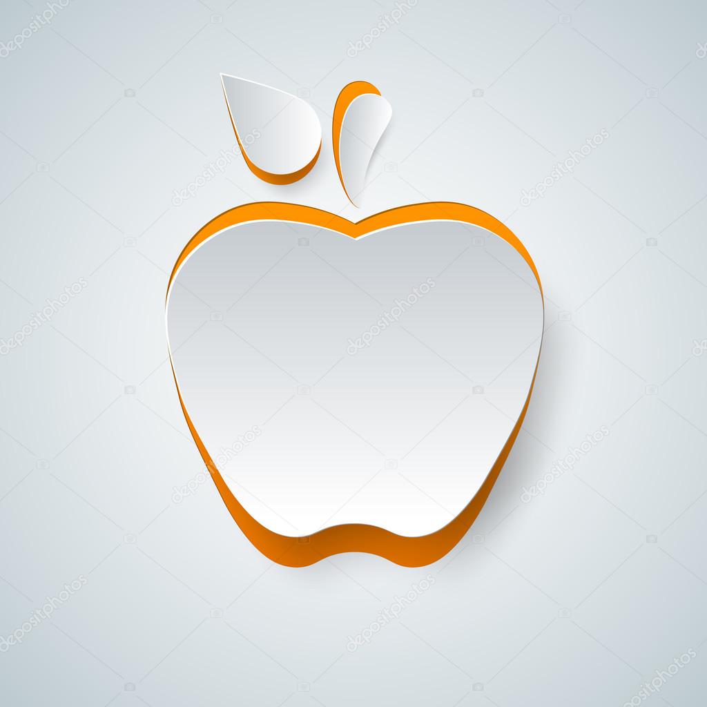 Apple icon on the grey background.