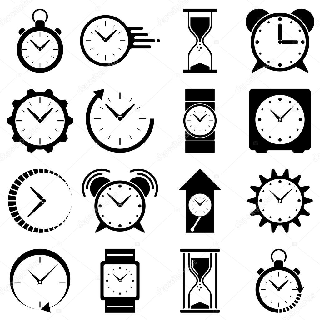 Watch icon on the grey background.