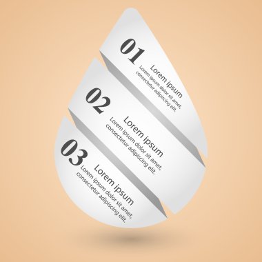 İş Infographics origami stil vektör çizim.
