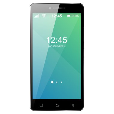 3D Infographic. Akıllı telefon simgesi.