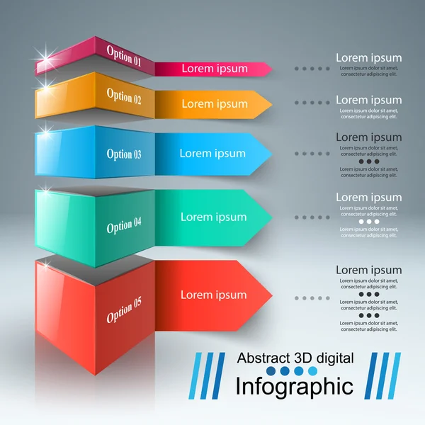 Affärer Infographics origami style vektor illustration. — Stock vektor