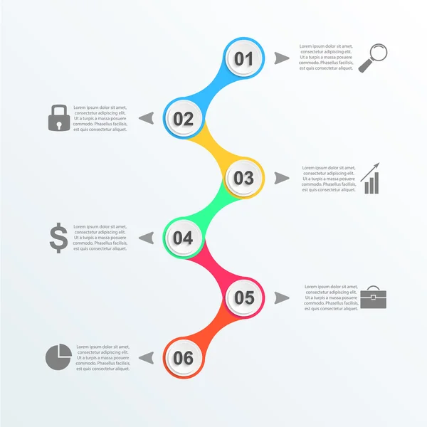 Abstrakte 3D digitale Illustration Infografik. — Stockvektor