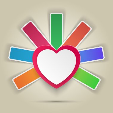 Sevgililer günü kalp.