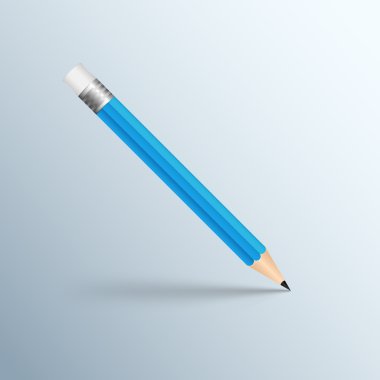 Kurşun kalem simgesini. Kalem logosu..