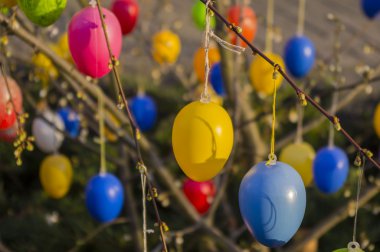 Dekoratif Paskalya yumurtaları.