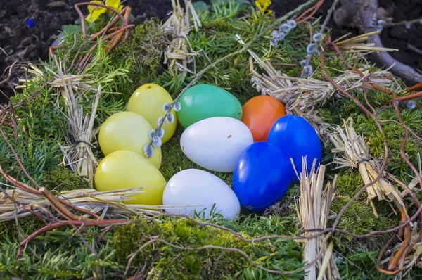 Dekoratif Paskalya yumurtaları. — Stok fotoğraf