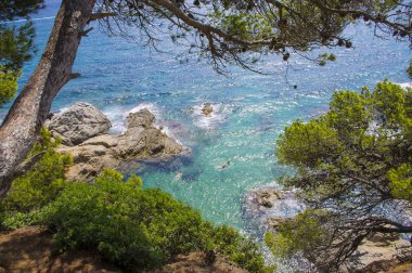 Deniz kıyısının güzel manzarası.