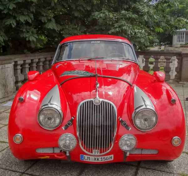 Lbeck Alemania Septiembre 2020 Coche Azul Vintage Historial Automático — Foto de Stock