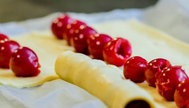 Lezzetli yiyeceklerin yakın görüntüsü