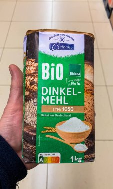 Bad Wildungen, Almanya, Avrupa 1. 03, 2026: Dükkandaki un türü